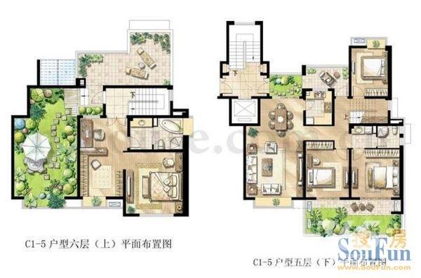 【房主出国急售】金地自在城 一期花园洋房 80万豪装 正规跃层