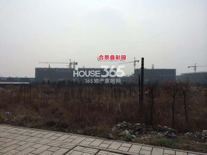 合景叠彩园项目整体施工进程（2015.2）