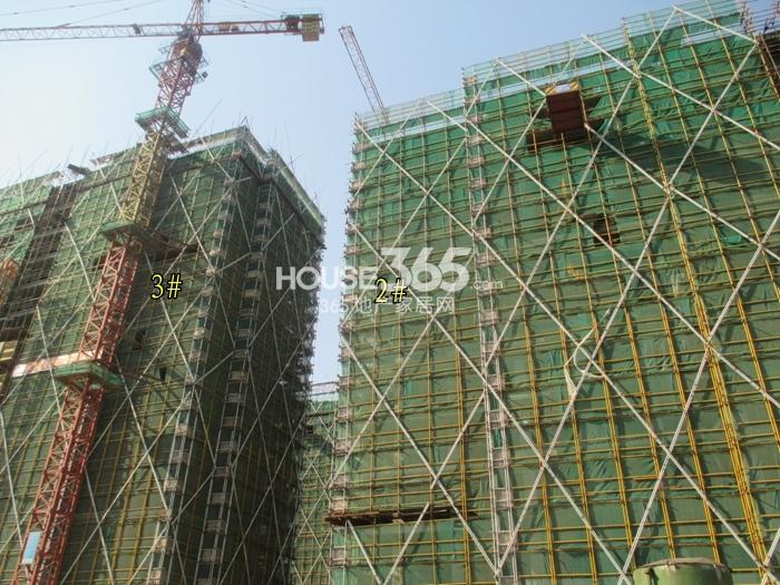 西溪海D组团2、3号楼施工进程图（2015.2）