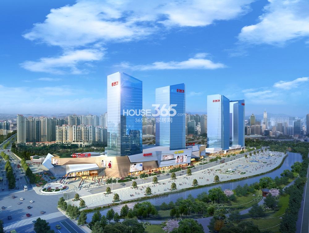 杭州万达广场项目白天效果图