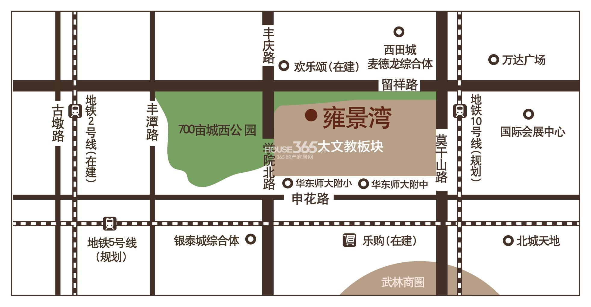 雍景湾交通图