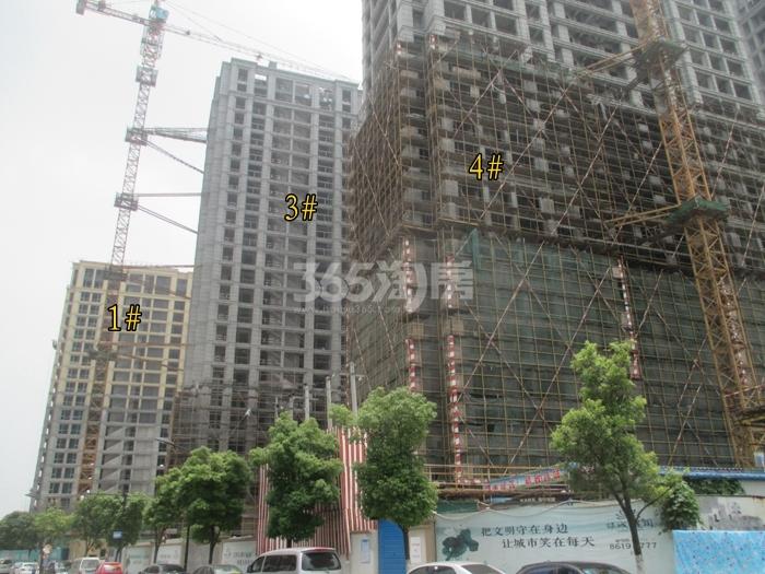 绿城莲园项目1、3、4号楼施工进程图（2015.6）