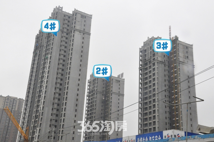 智慧新城2、3、4#楼施工进度（摄于2015年7月1日） 