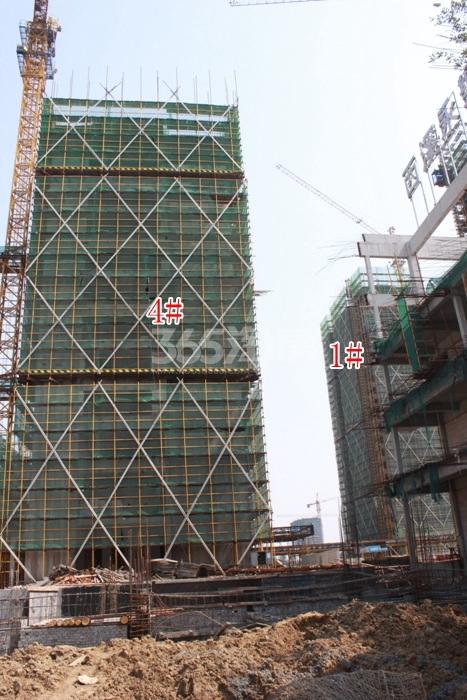 西溪永乐城项目1、4号楼施工进程图（2015.10）