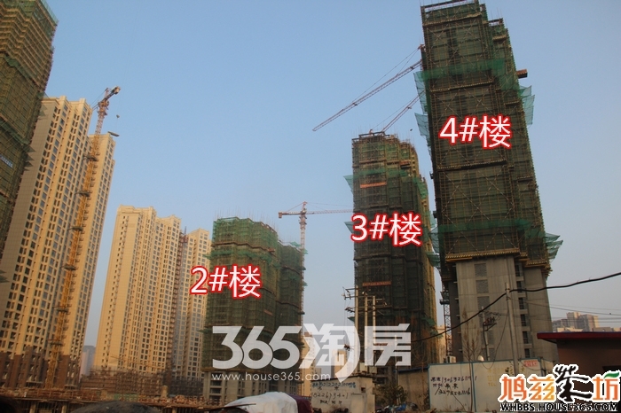 东方龙城采薇苑2#楼、3#楼和4#楼工程进度（2015年12月摄）