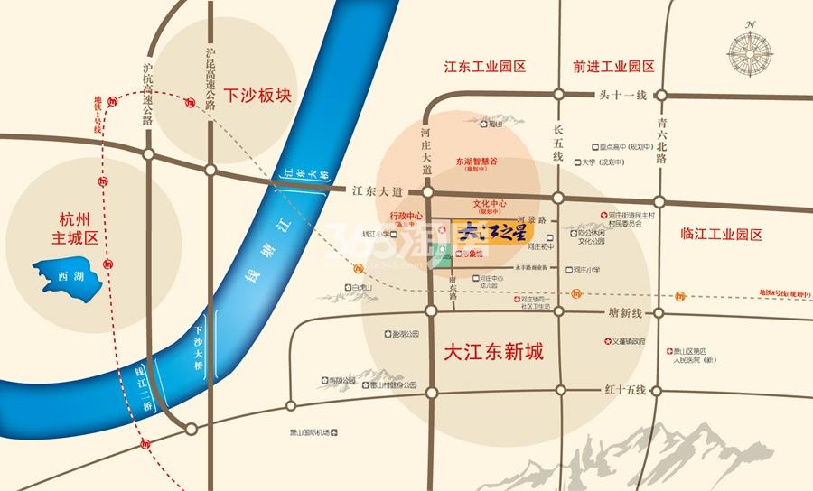 大江之星交通图