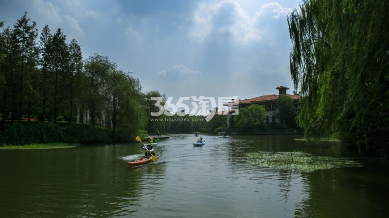 西溪风情花园观止苑项目水景实景图