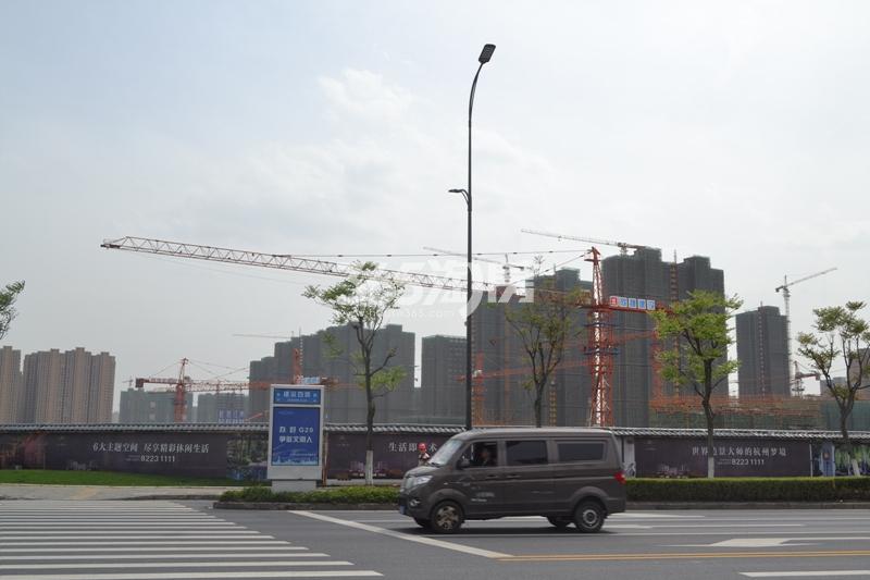 长龙领航城北面施工实景图 2017年5月摄