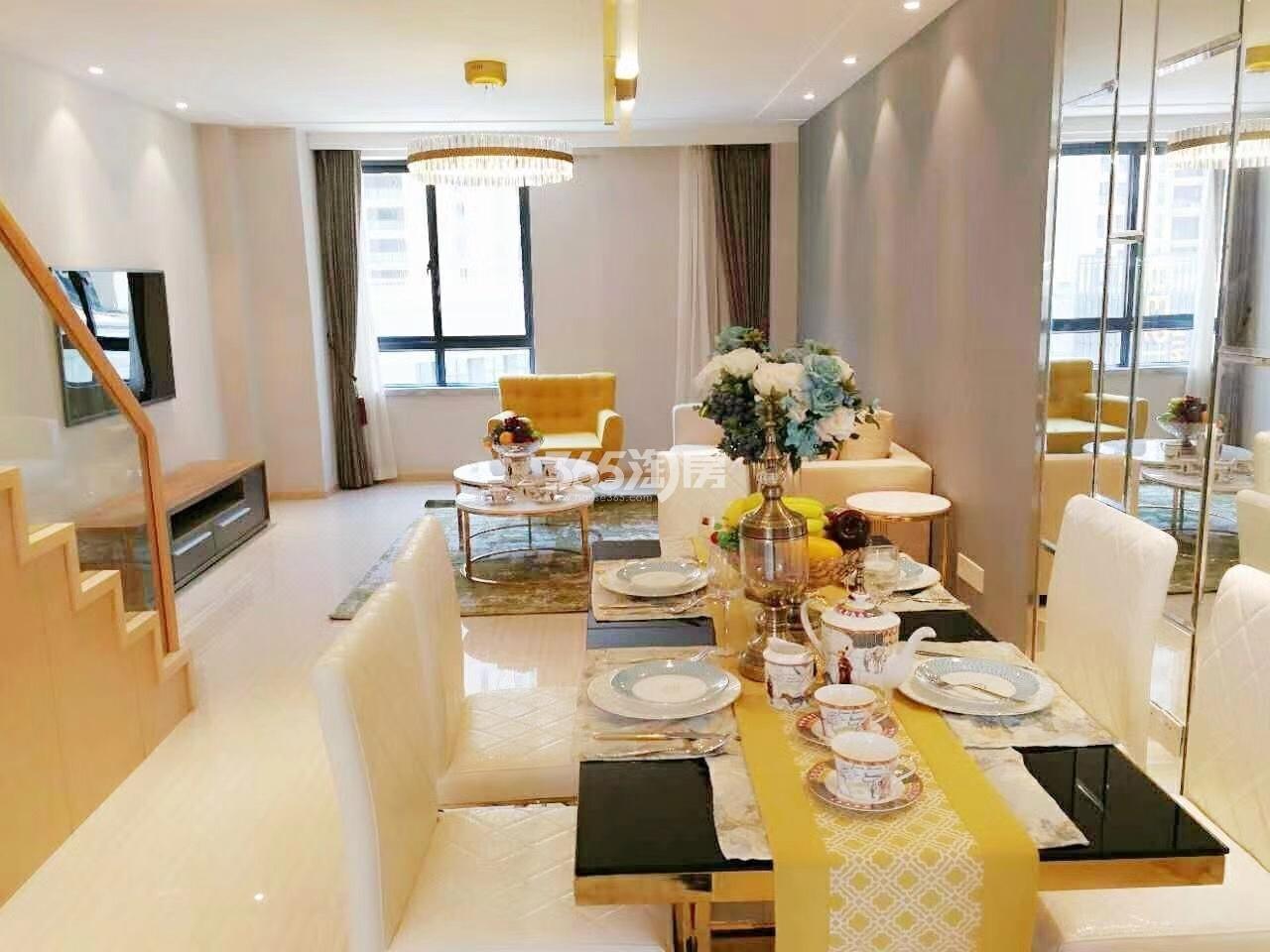 富阳乐汇城约53方样板房——客厅