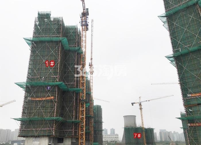 华侨城运河湾C地块工程实景图（2020.4.30 摄）